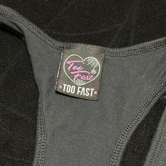 Too Fast The Devil Tarot Racerback Tank, Small - Picture 3 of 4